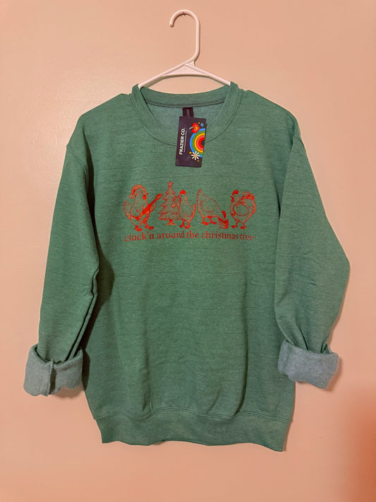Christmas Chickens crewneck